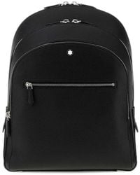 Montblanc - Medium Grained Calf Leather Backpack - Lyst