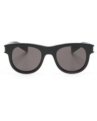 Saint Laurent - Sl 571 Round-frame Sunglasses - Lyst