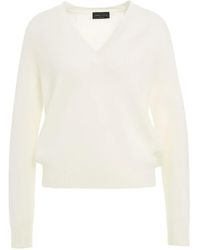 Roberto Collina - V-Neck Wool-Blend Sweater - Lyst