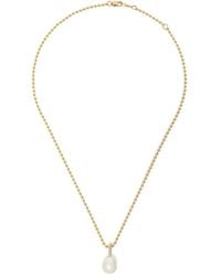 Mizuki - 14Kt Sea Of Beauty Pearl And Diamond Medium Necklace - Lyst