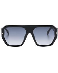 DSquared² - Hype Sonnenbrille mit eckigem Gestell - Lyst