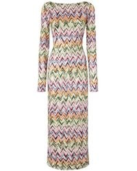 Missoni - Strandjurk Met Lange Mouwen En Zigzag-Patroon - Lyst