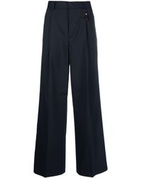 Scotch & Soda - Wide-leg Concealed-fastening Trousers - Lyst