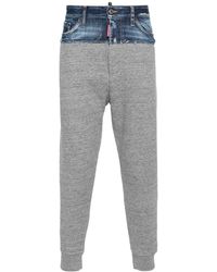 DSquared² - Relax Dan Patchwork Tapered Trousers - Lyst