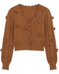 FARM Rio - Richelieu 3D Butterflies Knit Cardigan - Lyst