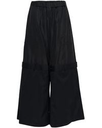 Noir Kei Ninomiya - Drop-Waist Wide-Leg Trousers - Lyst