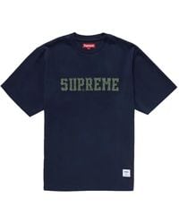 Supreme - T-Shirt Met Geborduurd Logo - Lyst