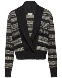 Magda Butrym - Patterned Long-Sleeve Cardigan - Lyst