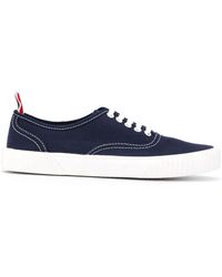 Thom Browne - Heritage Cotton Canvas Sneakers - Lyst