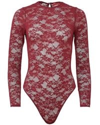Fleur du Mal - Body À Dentelle Fleurie - Lyst