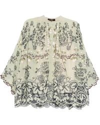 Biyan - Floral-Embroidered Shirt - Lyst