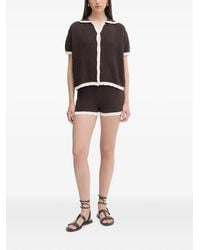 Haveone - Contrast-Trim Shorts And Shirt Set - Lyst