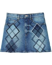 Marc Jacobs - Falda vaquera con diseño patchwork - Lyst