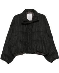 Brunello Cucinelli - Gestreept Donsjack Met Pailletten - Lyst