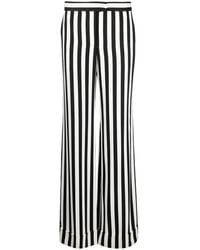 Moschino - Striped Wide-Leg Satin Pants - Lyst