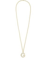 Roxanne Assoulin - Big Puffy Initial Necklace - Lyst