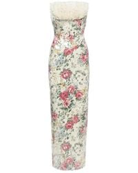 Nissa - Sequin-Embellished Ruffled Midi Dress - Lyst