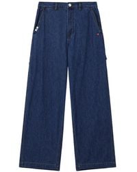 Chocoolate - Logo-Print Wide-Leg Jeans - Lyst