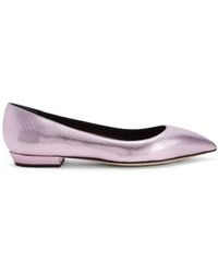 Giuseppe Zanotti - Dhalia Leather Ballerina Shoes - Lyst
