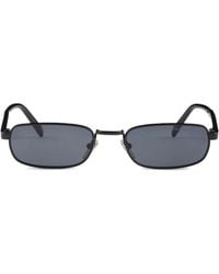 Prada - Logo-Plaque Rectangle-Frame Sunglasses - Lyst