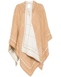 Fendi - Patterned Poncho - Lyst