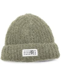 MM6 by Maison Margiela - Logo-Patch Beanie Hat - Lyst