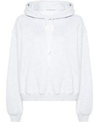 Alexander Wang - Terry Cotton Hoodie Heather - Lyst