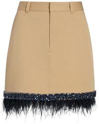Cinq À Sept - Marie Mini-Rok Met Veren Afwerking - Lyst