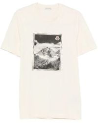 Moncler - Mountain-Print T-Shirt - Lyst
