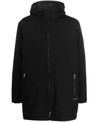 Armani Exchange - Abrigo de doble capa con capucha - Lyst