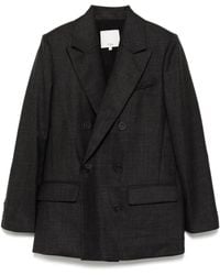 Tibi - Check Dennis Cutout Blazer - Lyst