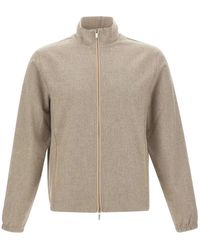 Devore - High-Neck Zip-Up Jacket - Lyst