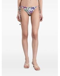 Siedres - Pixelated-Print Side-Tie Bikini Bottoms - Lyst