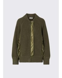 Liu Jo - Knit Bomber With Nylon Inserts - Lyst