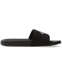 Calvin Klein - Logo-Embroidered Slides - Lyst