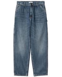 Carhartt - Washed Denim Straight-Leg Jeans - Lyst
