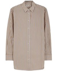 MC2 Saint Barth - Striped Logo Embroid Shirt - Lyst