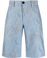 Viktor & Rolf - 5-Pocket Printed Cotton Shorts - Lyst
