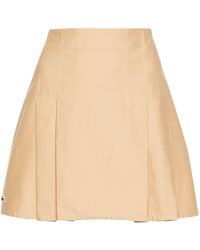 Lacoste - Pleated Twill Miniskirt - Lyst