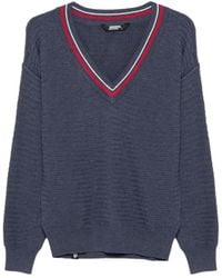 Rossignol - V-Neck Textured Sweater - Lyst