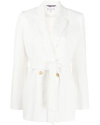 Tommy Hilfiger - Belted Double-breasted Blazer - Lyst