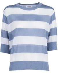 Kangra - Gestreifter Lurex-Pullover - Lyst