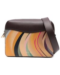Paul Smith - Dusky Leren Crossbodytas Met Gedraaid Patroon - Lyst