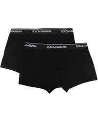 Dolce & Gabbana - Set aus zwei Shorts mit Logo-Bund - Lyst