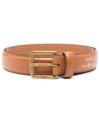 Polo Ralph Lauren - Logo-Print Leather Belt - Lyst