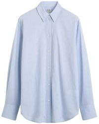 TOTEME - Linen And Cotton Blend Shirt - Lyst