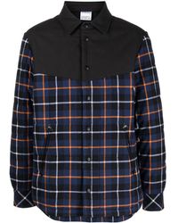 Marcelo Burlon - Check-print Padded Shirt Jacket - Lyst