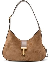 Tom Ford - Monarch Suede Shoulder Bag - Women's - Polyester/bos Taurus/calf Suede/acrylic - Lyst