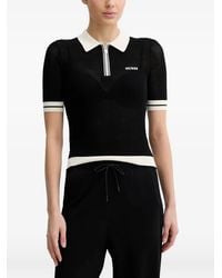 Guess - Gabry Logo-Embroidered Half-Zip Polo Shirt - Lyst