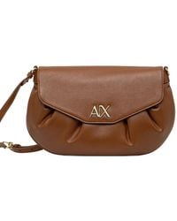 ARMANI EXCHANGE - Sac À Bandoulière À Fronces - Lyst